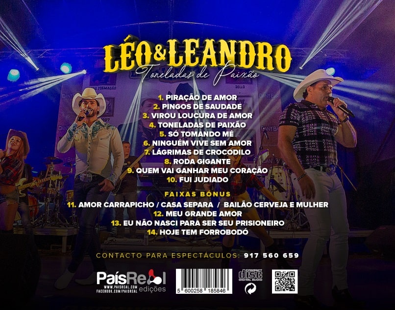 Leo & Leandro – Peão Apaixonado - País Real  Produções, Agenciamento,  Promoção, Booking, Loja